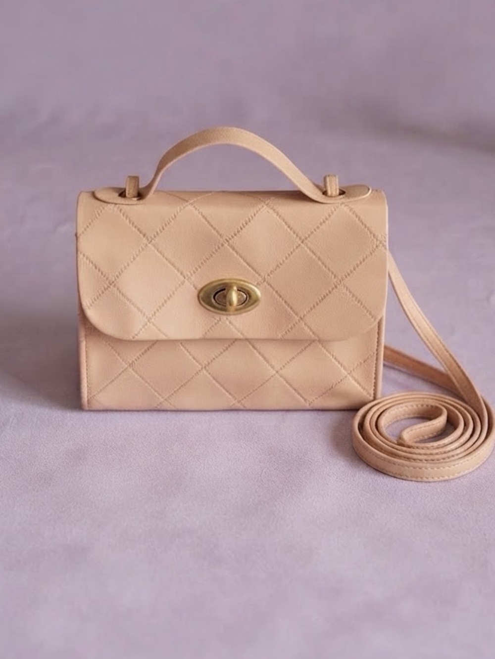 Women Small Pink Crossbody bag.